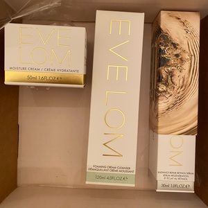 Eve Lom set moisturizer—cleanser—Retinol Serum